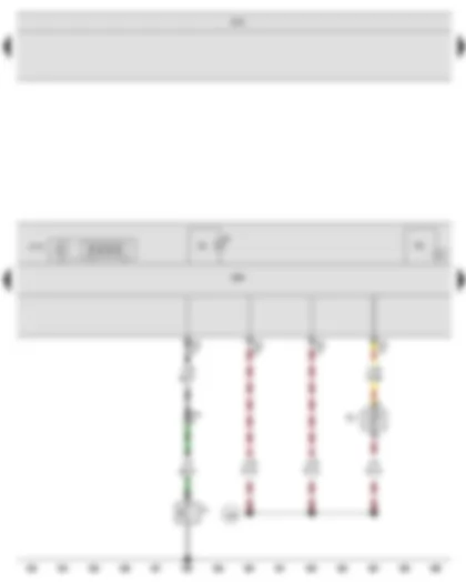 Wiring Diagram  SEAT IBIZA 2009 - Buzzer and gong - Multifunction indicator - Control unit in dash panel insert - Onboard supply control unit