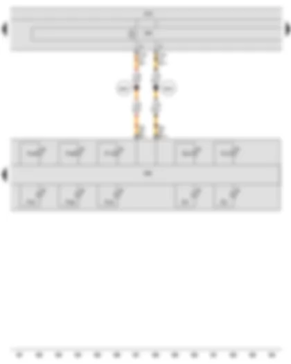 Wiring Diagram  SEAT IBIZA 2009 - Control unit in dash panel insert - Onboard supply control unit - Data bus diagnostic interface