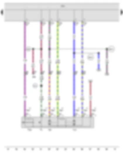 Wiring Diagram  SEAT IBIZA 2009 - Driver side central locking lock unit