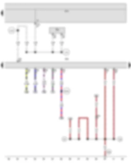 Wiring Diagram  SEAT IBIZA 2009 - Onboard supply control unit - Engine control unit