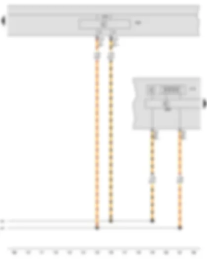 Wiring Diagram  SEAT IBIZA 2009 - Multifunction indicator - Control unit in dash panel insert - Data bus diagnostic interface