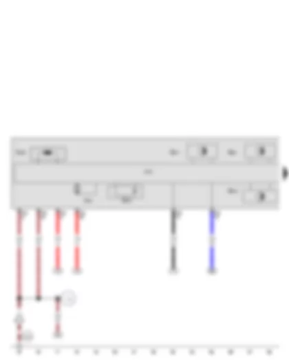 Wiring Diagram  SEAT IBIZA 2009 - Gearbox input speed sender - Gearbox hydraulic pressure sender - Mechatronic unit for dual clutch gearbox - Hydraulic pump motor