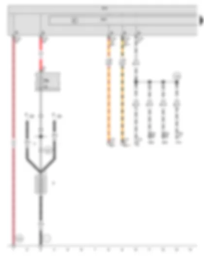 Wiring Diagram  SEAT IBIZA 2010 - Onboard supply control unit - Data bus diagnostic interface