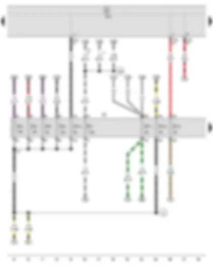 Wiring Diagram  SEAT IBIZA 2011 - Onboard supply control unit - Fuse holder C