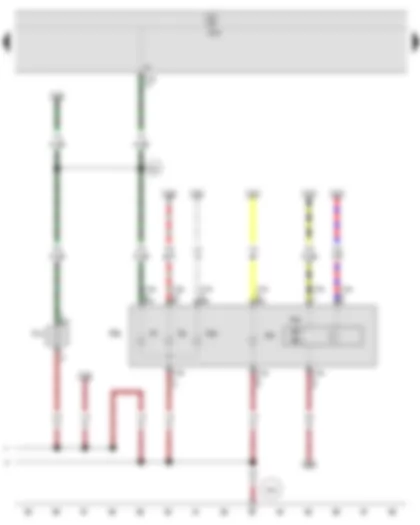 Wiring Diagram  SEAT IBIZA 2011 - Onboard supply control unit - Front right headlight - Right turn signal repeater bulb