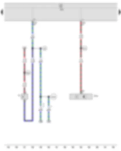 Wiring Diagram  SEAT IBIZA 2011 - Reversing light switch - Brake pedal position sender - Onboard supply control unit