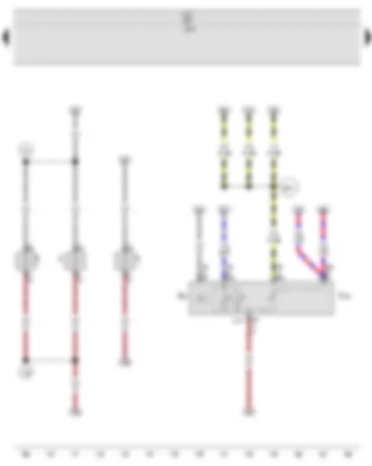 Wiring Diagram  SEAT IBIZA 2011 - Switch and instrument illumination regulator - Headlight range control regulator - Onboard supply control unit - Number plate light