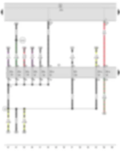Wiring Diagram  SEAT IBIZA 2011 - Onboard supply control unit - Fuse holder C