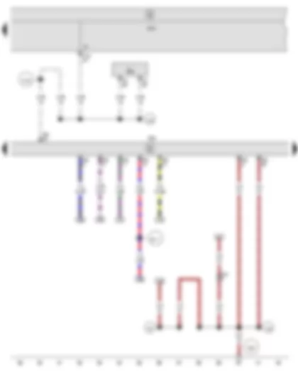 Wiring Diagram  SEAT IBIZA 2012 - Onboard supply control unit - Engine control unit