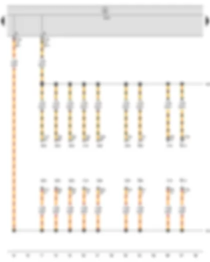 Wiring Diagram  SEAT IBIZA 2012 - Onboard supply control unit