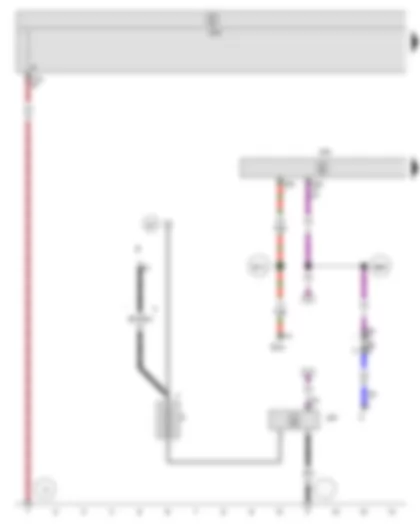 Wiring Diagram  SEAT IBIZA 2013 - Onboard supply control unit - Data bus diagnostic interface