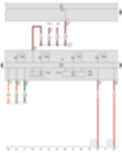 Wiring Diagram  SEAT IBIZA 2013 - Brake pressure sender 1 - ESP sensor unit - ABS control unit