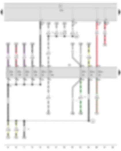 Wiring Diagram  SEAT IBIZA 2012 - Onboard supply control unit - Fuse holder C