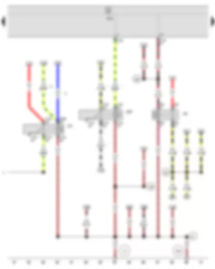 Wiring Diagram  SEAT IBIZA 2012 - X-contact relief relay - Dipped beam relay - Onboard supply control unit - Relay for headlight flasher