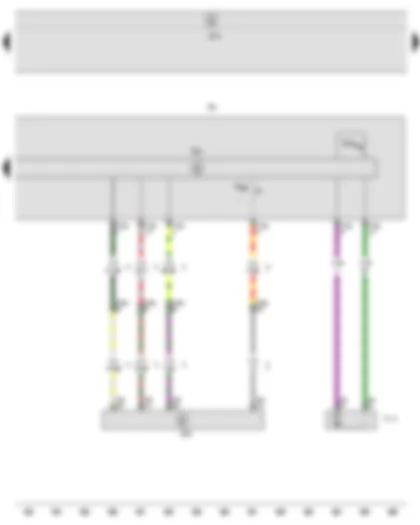 Wiring Diagram  SEAT IBIZA 2012 - Heater control unit - Onboard supply control unit - Air recirculation flap control motor
