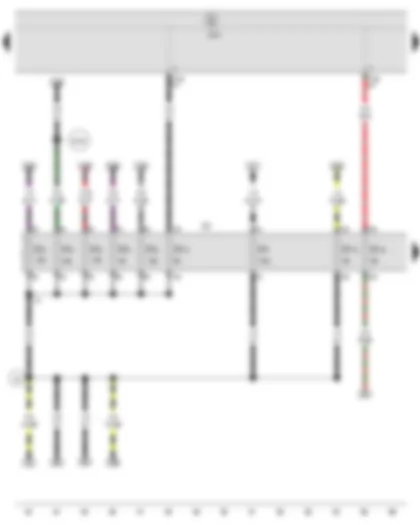 Wiring Diagram  SEAT IBIZA 2012 - Onboard supply control unit - Fuse holder C