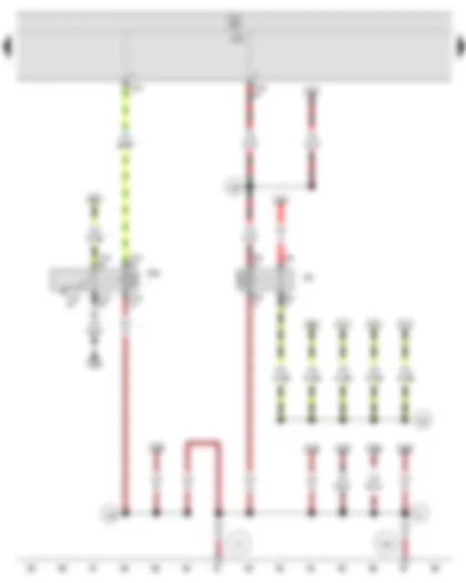 Wiring Diagram  SEAT IBIZA 2012 - X-contact relief relay - Onboard supply control unit - Relay for headlight flasher