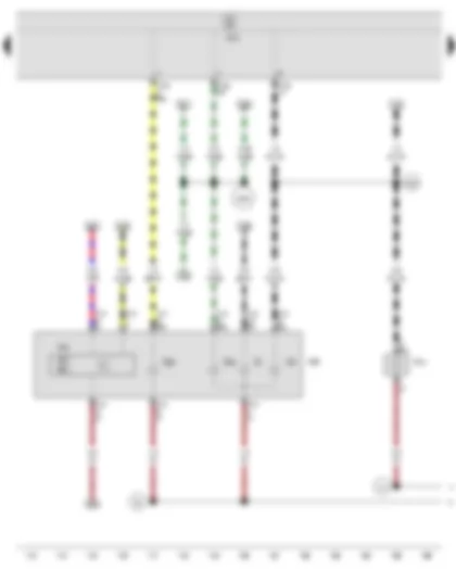 Wiring Diagram  SEAT IBIZA 2012 - Onboard supply control unit - Front left headlight - Left turn signal repeater bulb