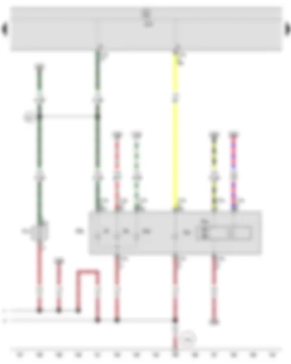 Wiring Diagram  SEAT IBIZA 2012 - Onboard supply control unit - Front right headlight - Right turn signal repeater bulb