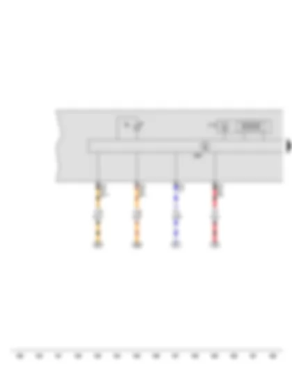 Wiring Diagram  SEAT IBIZA 2012 - Multifunction indicator - Control unit in dash panel insert - Alternator warning lamp