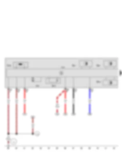 Wiring Diagram  SEAT IBIZA 2013 - Gearbox input speed sender - Gearbox hydraulic pressure sender - Mechatronic unit for dual clutch gearbox - Hydraulic pump motor