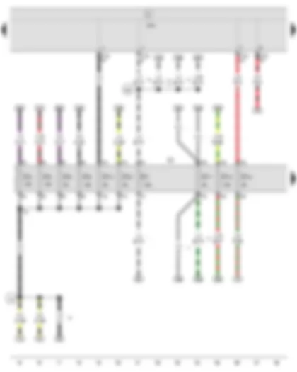 Wiring Diagram  SEAT IBIZA 2013 - Onboard supply control unit - Fuse holder C