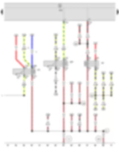 Wiring Diagram  SEAT IBIZA 2013 - X-contact relief relay - Dipped beam relay - Onboard supply control unit - Relay for headlight flasher