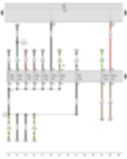 Wiring Diagram  SEAT IBIZA 2013 - Onboard supply control unit - Fuse holder C