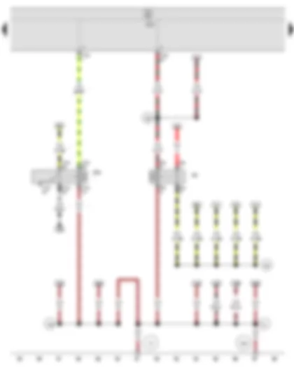 Wiring Diagram  SEAT IBIZA 2013 - X-contact relief relay - Onboard supply control unit - Relay for headlight flasher