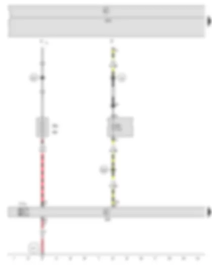Wiring Diagram  SEAT IBIZA 2014 - Ignition/starter switch - Power steering control unit - Onboard supply control unit - Steering hydraulics pump