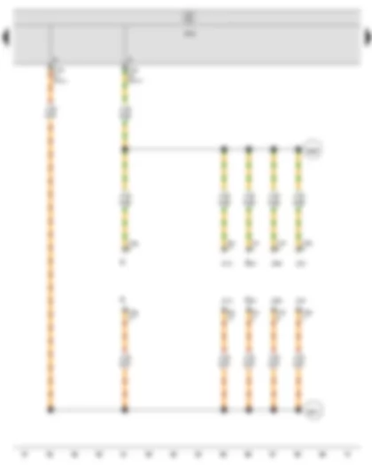 Wiring Diagram  SEAT IBIZA 2015 - Onboard supply control unit