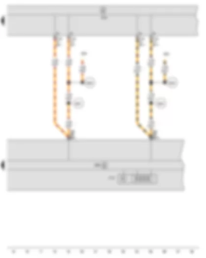 Wiring Diagram  SEAT IBIZA 2014 - Multifunction indicator - Control unit in dash panel insert - Onboard supply control unit