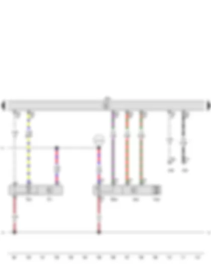 Wiring Diagram  SEAT IBIZA 2015 - Intake air temperature sender - Intake manifold pressure sender - Regulating flap potentiometer - Engine control unit - Regulating flap control unit - Regulating flap position control motor