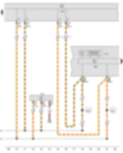 Wiring Diagram  SEAT IBIZA 2015 - Multifunction indicator - Control unit in dash panel insert