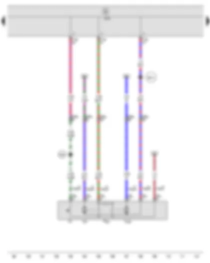 Wiring Diagram  SEAT IBIZA 2014 - Front passenger side central locking lock unit - Onboard supply control unit