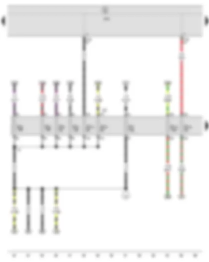 Wiring Diagram  SEAT IBIZA 2014 - Onboard supply control unit - Fuse holder C