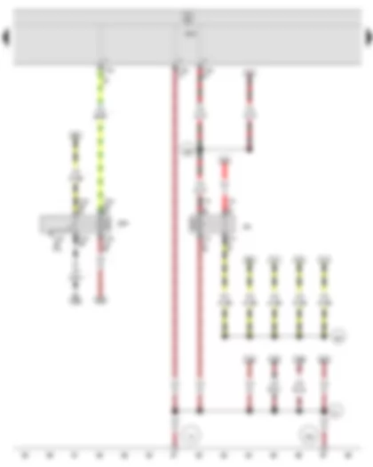 Wiring Diagram  SEAT IBIZA 2014 - X-contact relief relay - Onboard supply control unit - Relay for headlight flasher