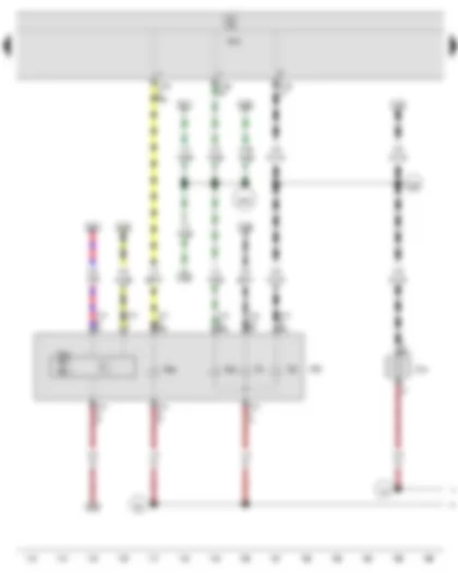 Wiring Diagram  SEAT IBIZA 2014 - Onboard supply control unit - Front left headlight - Left turn signal repeater bulb