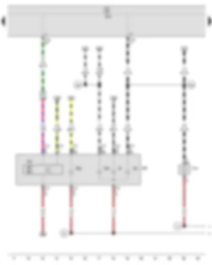 Wiring Diagram  SEAT IBIZA 2011 - Onboard supply control unit - Front left headlight - Left turn signal repeater bulb