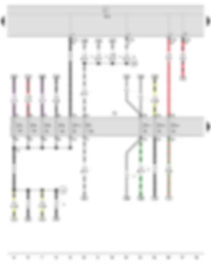 Wiring Diagram  SEAT IBIZA 2012 - Onboard supply control unit - Fuse holder C