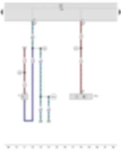 Wiring Diagram  SEAT IBIZA 2012 - Reversing light switch - Brake pedal position sender - Onboard supply control unit