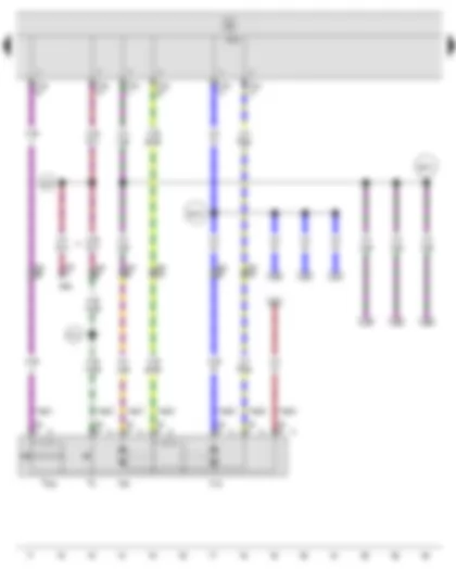 Wiring Diagram  SEAT IBIZA 2012 - Driver side central locking lock unit - Onboard supply control unit