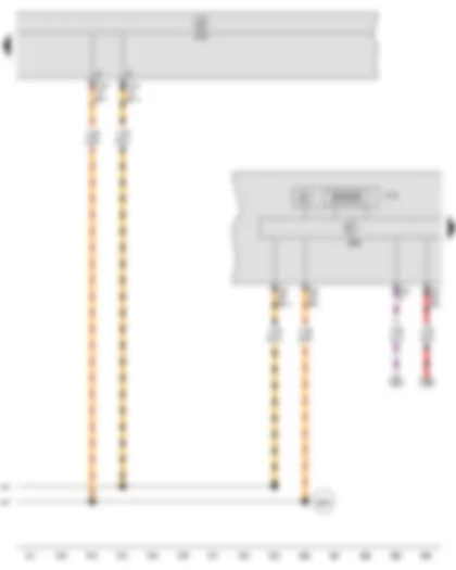 Wiring Diagram  SEAT IBIZA 2013 - Multifunction indicator - Control unit in dash panel insert