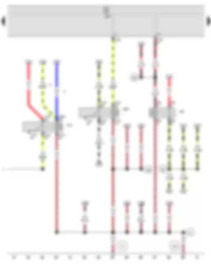 Wiring Diagram  SEAT IBIZA 2013 - X-contact relief relay - Dipped beam relay - Onboard supply control unit - Relay for headlight flasher