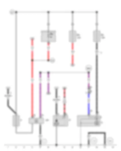 Wiring Diagram  SEAT IBIZA 2013 - Battery - Starter - Alternator - Battery monitor control unit