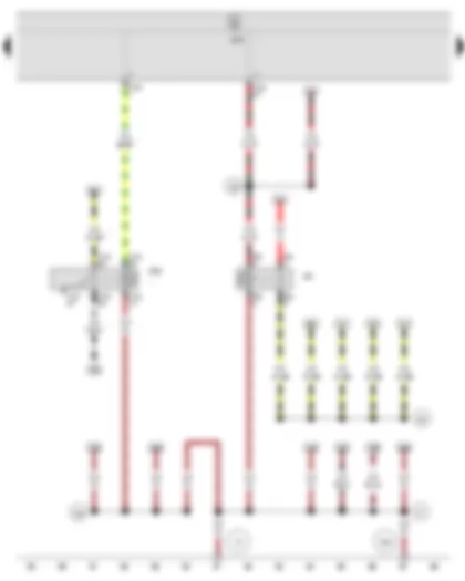 Wiring Diagram  SEAT IBIZA 2013 - X-contact relief relay - Onboard supply control unit - Relay for headlight flasher