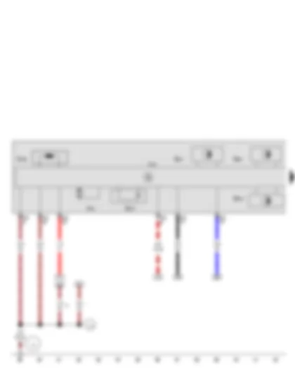 Wiring Diagram  SEAT IBIZA 2015 - Gearbox input speed sender - Gearbox hydraulic pressure sender - Mechatronic unit for dual clutch gearbox - Hydraulic pump motor