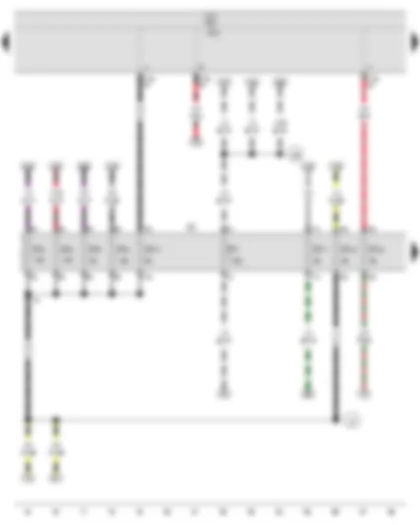 Wiring Diagram  SEAT IBIZA 2011 - Onboard supply control unit - Fuse holder C