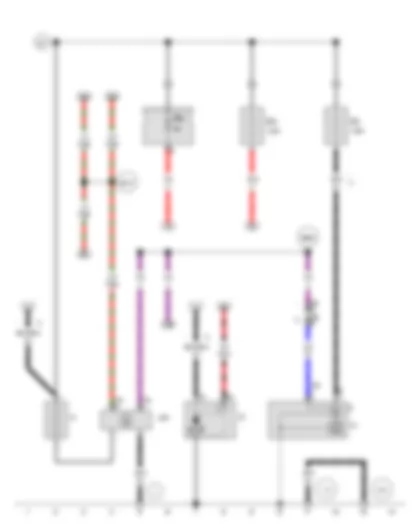 Wiring Diagram  SEAT IBIZA 2011 - Battery - Starter - Alternator - Battery monitor control unit