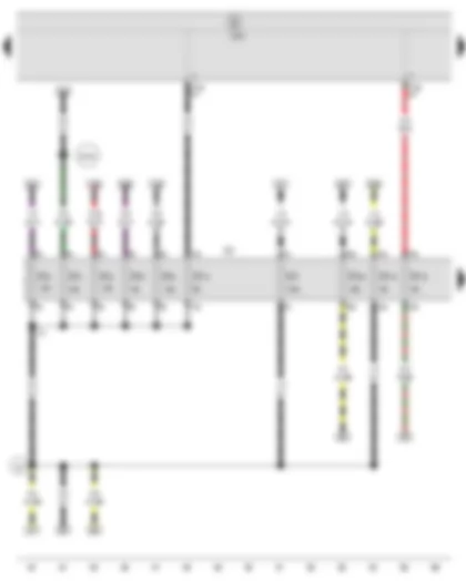 Wiring Diagram  SEAT IBIZA 2011 - Onboard supply control unit - Fuse holder C